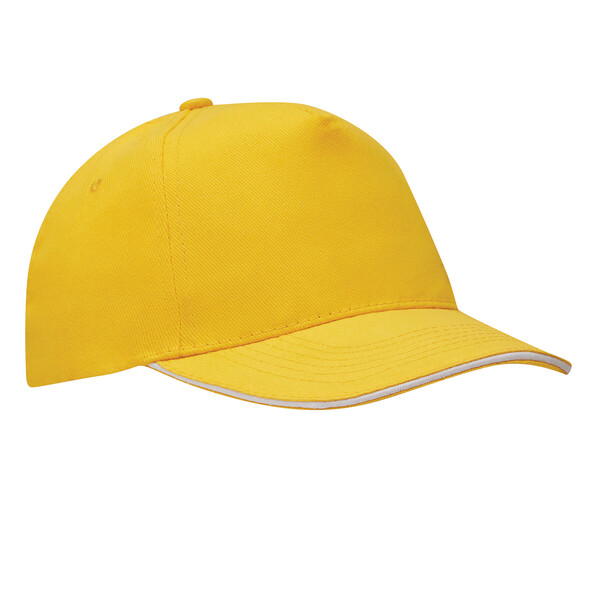 5 Panel Sandwich Cap Walk - Yellow
