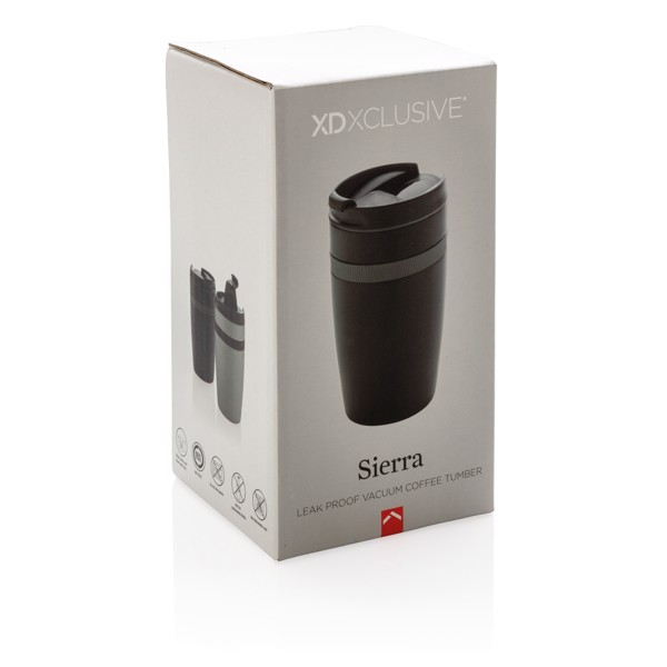 Xd Xclusive vacuum coffee tumbler, 280ml - Black / Grey