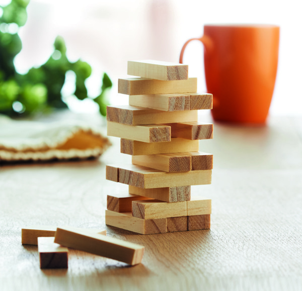 Tower game in cotton pouch Pisa