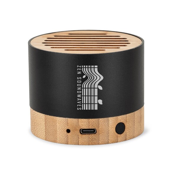 FERDINAND. Coluna de som portátil em alumínio reciclado (100% rAL) e 3h de autonomia