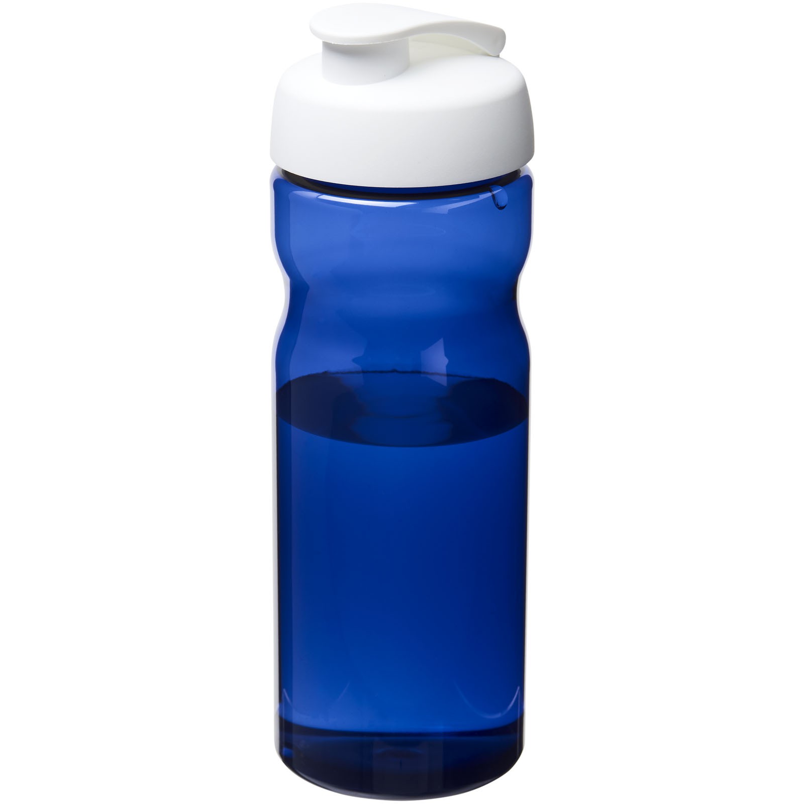 H2O Active® Eco Base 650 ml flip lid sport bottle - Blue / White
