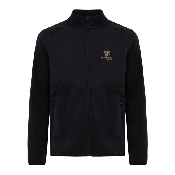 Iqoniq Talung recycled polyester microfleece zip through - Black / XS