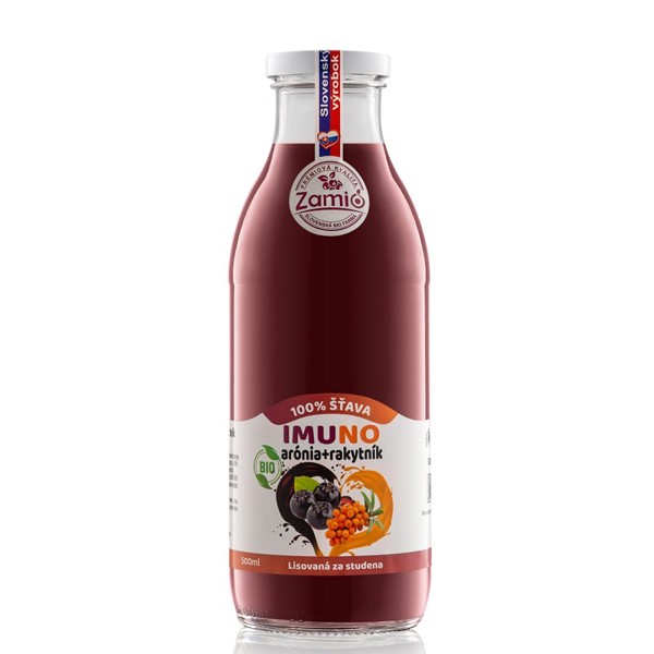 BIO 100% šťava ARÓNIA-RAKYTNÍK IMUNO 500ml