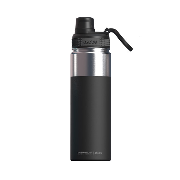 Asobu® Alpine Flask, Termo flaška za šport, 530 ml, črna