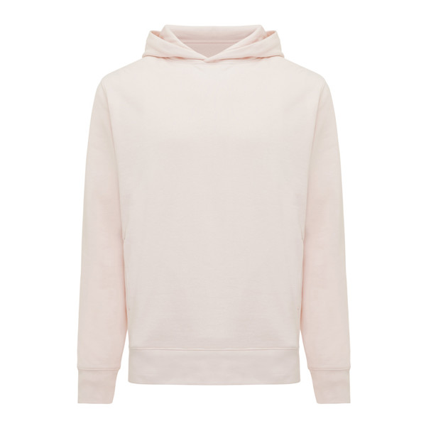 Mikina s kapucí a bočními kapsami Iqoniq Yengo z rec. bavlny - Cloud Pink / XL