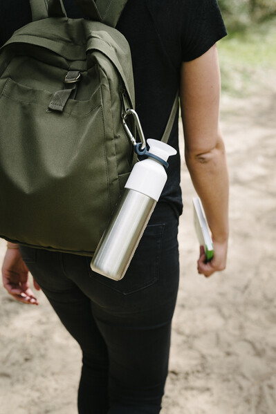 Dopper Solid Steel 490 ml - Silver / White