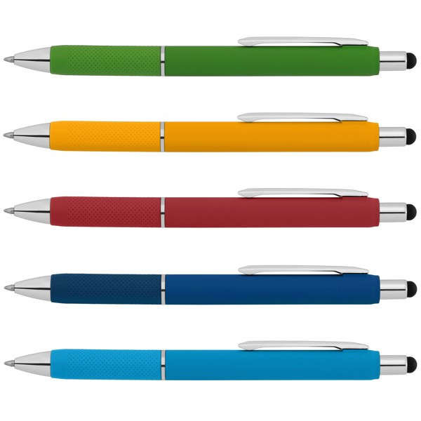 Serena Stylo Gel rétractable avec Stylet - Assortiment / Jet d’encre 4 couleurs