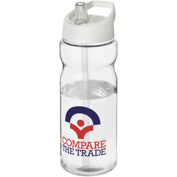 H2O Active® Base 650 ml spout lid sport bottle - Transparent / White