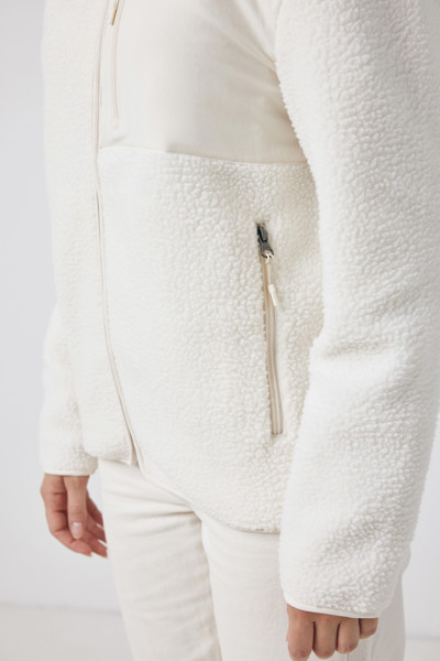 Iqoniq Diran recycled polyester pile fleece jacket - Natural / L