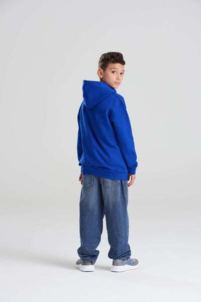 Kids Hoodie - Airforce Blue / 1/2