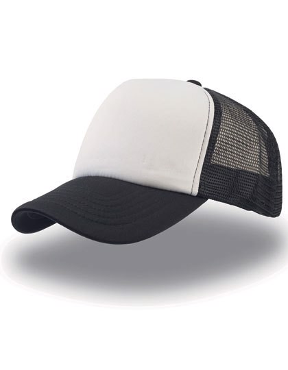 Rapper Cap - White / Black / Black / One Size