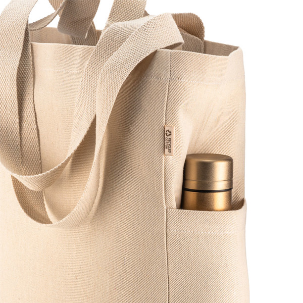 Recycled 280 G/M2 Canvas Cotton Tote Bag With Double Handles And Gusset