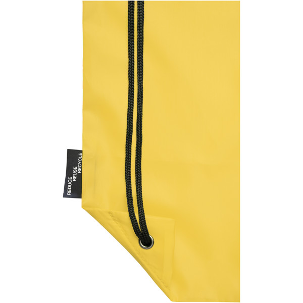 Zaino con cordoncino Oriole in PET riciclato - 5L - Giallo
