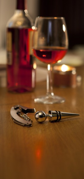 Conjunto de vinho em caixa de cartão Eve