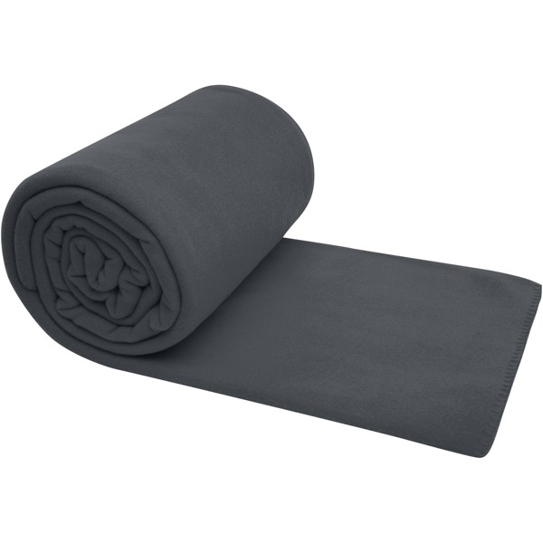 Huggy Fleecedecke mit Hülle 220 × 250 cm - grau