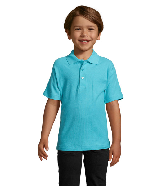 SUMMER II KIDS Polo 170g - Azul Atol3XL