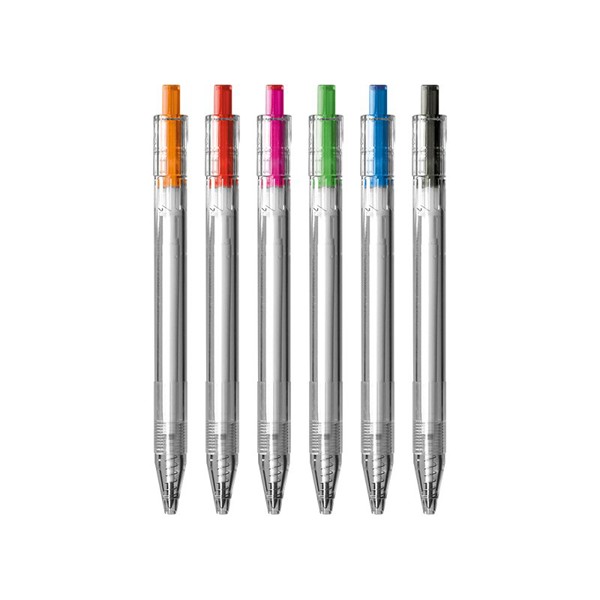 STYLO BILLE ECRITURE BLEUE EN rPET - Noir