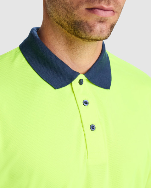 Polo Vega - Marino/Amarillo Fluor / M