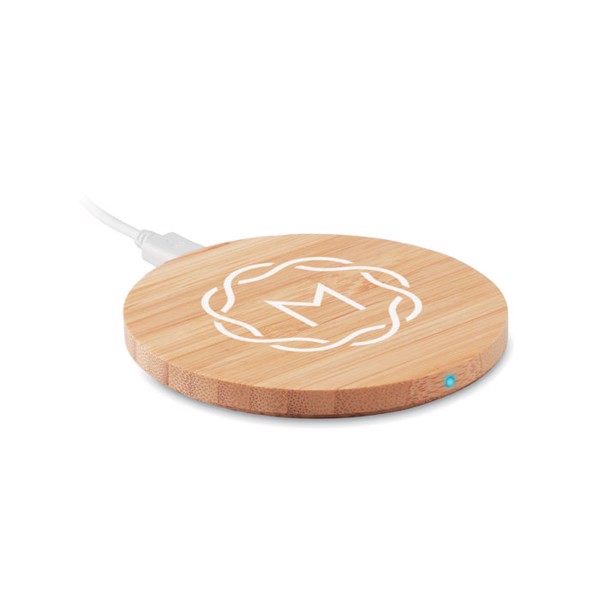 Wireless charger bamboo 5W Rundo - Wood