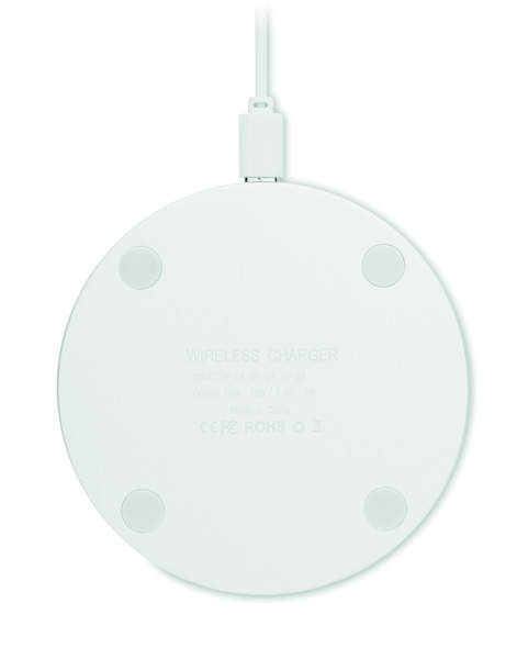 Glass wireless 10W charger Ress - White
