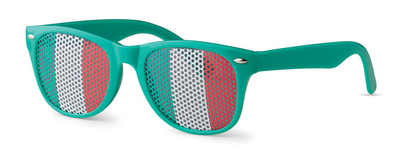 Occhiali da sole con bandiere Flag Fun - Verde