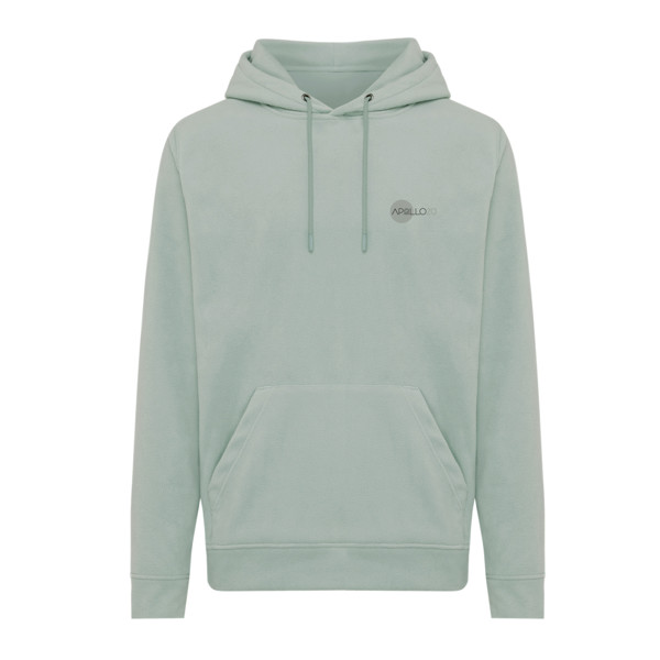 Iqoniq Trivor recycled polyester microfleece hoodie - Iceberg Green / XS