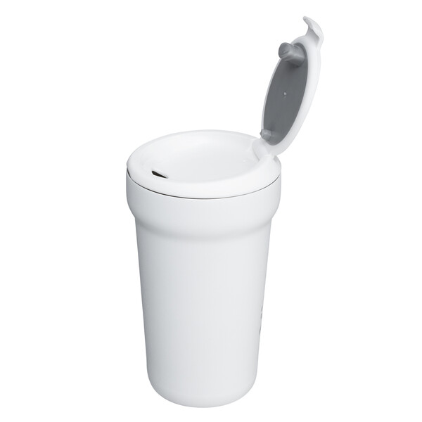 Thermo mug VIVERO STEEL - white