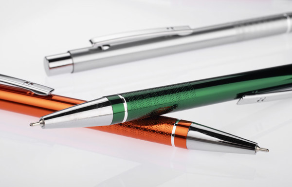 Ball pen BONITO black ink - silver