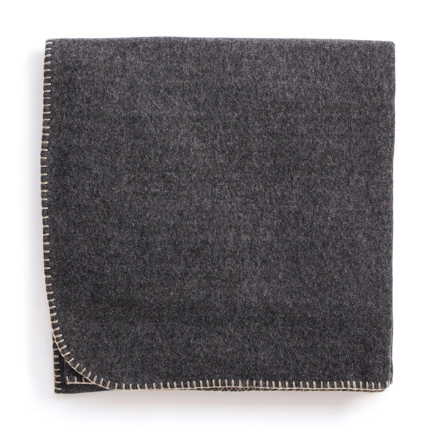 Vinga Bilton fleece plaid, 1700x1300 mm, rPET - Grey
