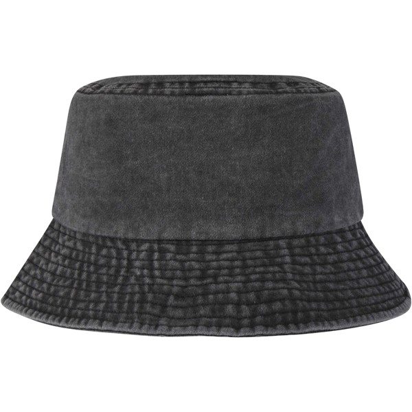 Mitica washed sun hat - Solid Black