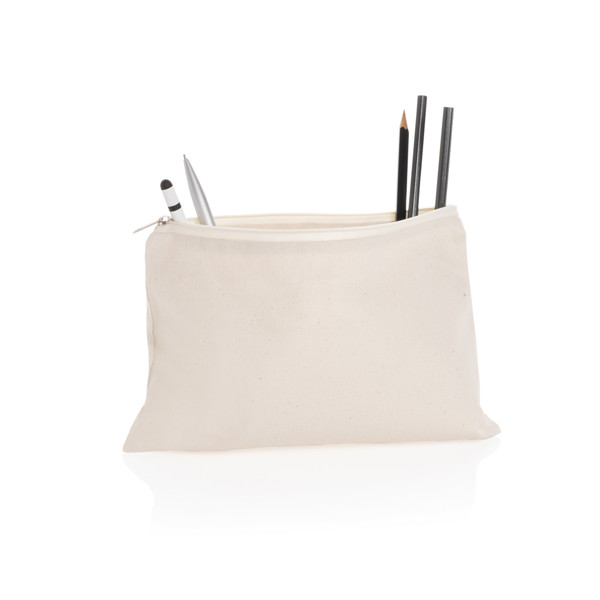Impact Aware pencil case, recycled canvas 285 gsm - Off White