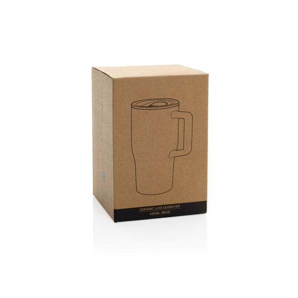 Keramický luxusný hrnček Quencher 490 ml - Čierna