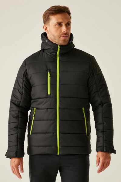 Navigate Thermal Jacket - Black / Orange Pop / 3XL