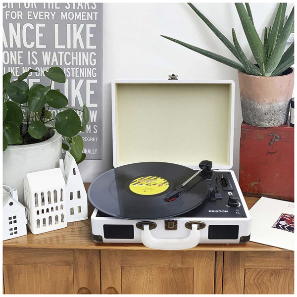 Prixton VC400 Vinyl MP3 Player - weiss