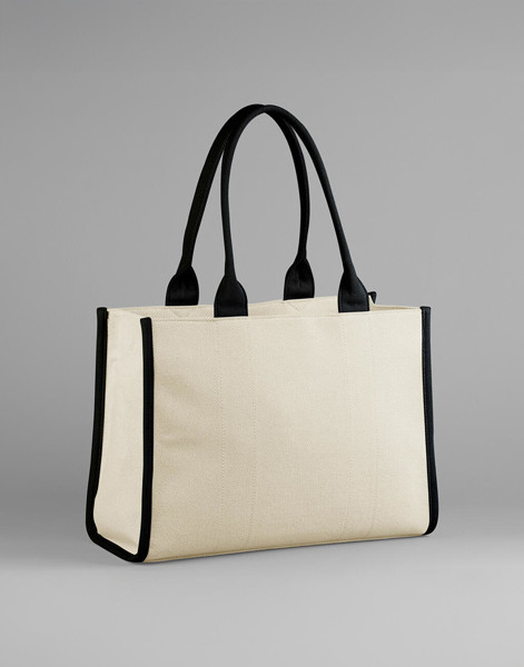 Puerto Large Tote - Natural / Black / ONE SIZE