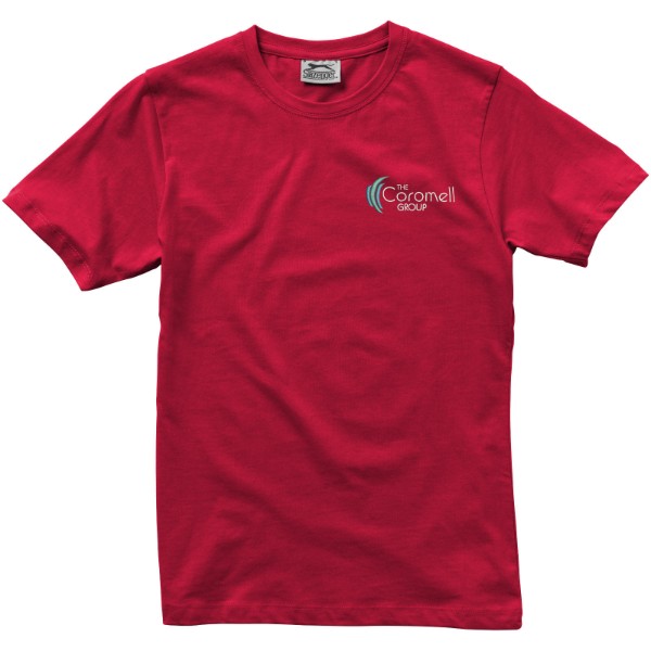 Damski T-shirt Ace z krótkim rękawem - Ciemnoczerwony / XL