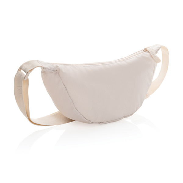 Sac banane en bandoulière en rPET AWARE™ Crescent - Beige