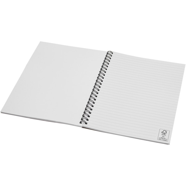 Desk-Mate® A5 colour spiral notebook - Ivory White