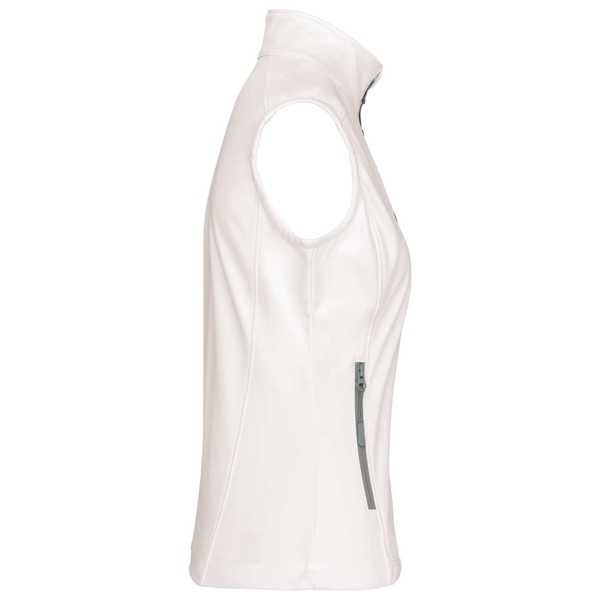 Ladies' Softshell Bodywarmer - White / XL