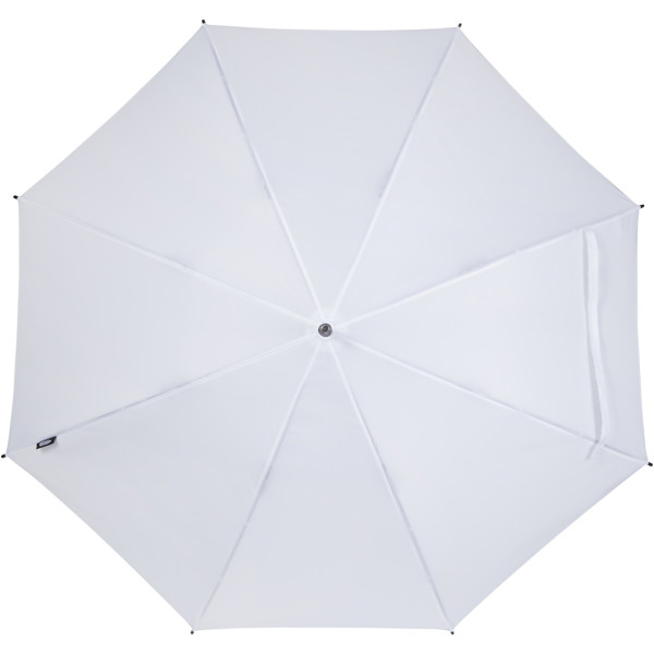 Niel 23" Automatikregenschirm aus recyceltem PET - weiss