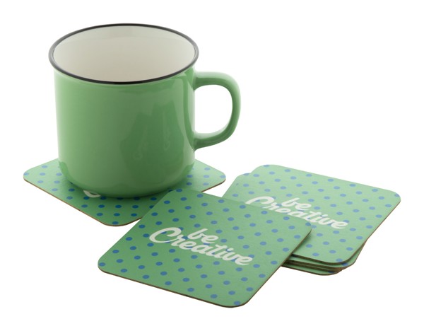 Paper Coaster CreaPint, Square - White
