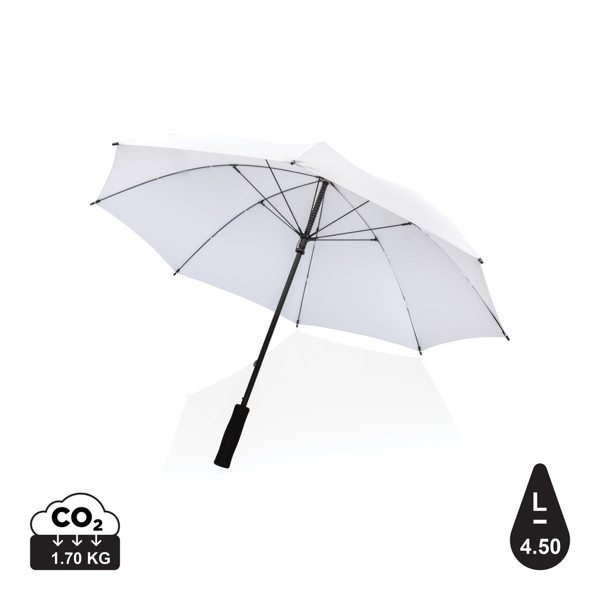 Parapluie tempête 23" en rPET 190T Impact AWARE™ - Blanc