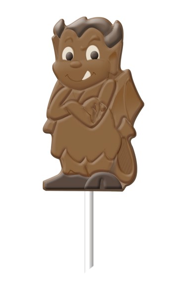 Vianočná čokoládová lízanka Čert