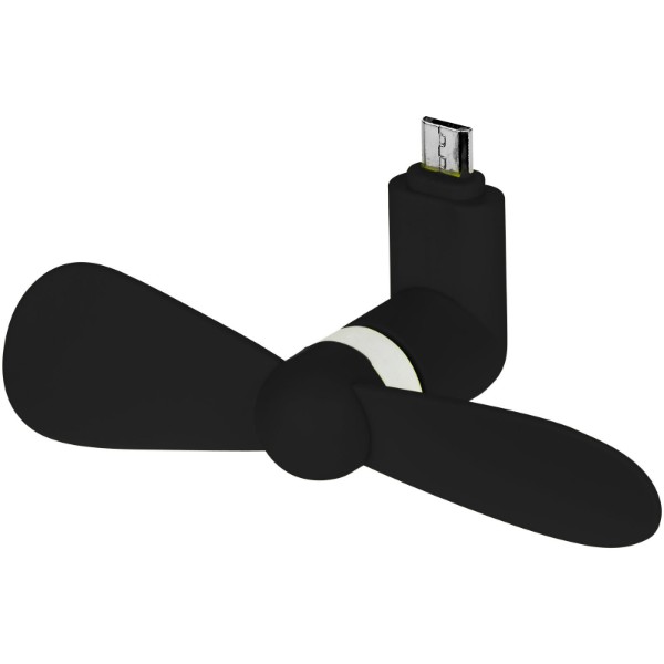 Ventilador micro USB "Airing" - Negro Intenso