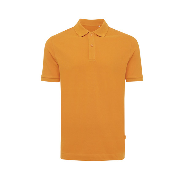 Polo en coton piqué et recyclé Iqoniq Yosemite - Sundial Orange / XXS