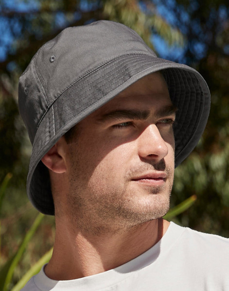 Cappello Bucket In Cotone Organico - Graphite Grey / S/M (58CM)