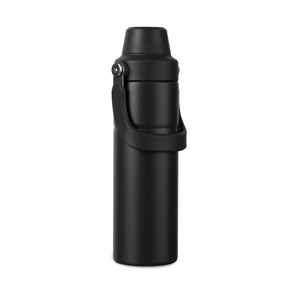 VINGA Baltimore trek RCS fľaša z rec. Nerez. ocele 600 ml - Čierna