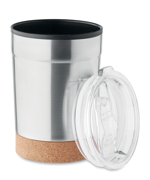 Kubek dwuściankowy 300 ml Nomu - Matt Silver