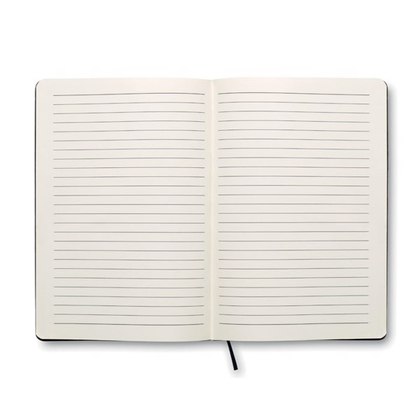 Softnote zvezek A5, 160 recikliranih črtastih strani - Črna