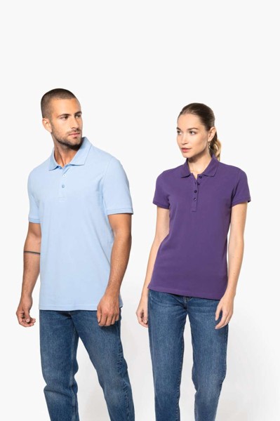 Ženska polo majica kratkih rukava od pikea - Light Royal Plava / 3XL